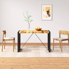 vidaXL Dining Table Solid Rough Mango Wood 120 cm 1