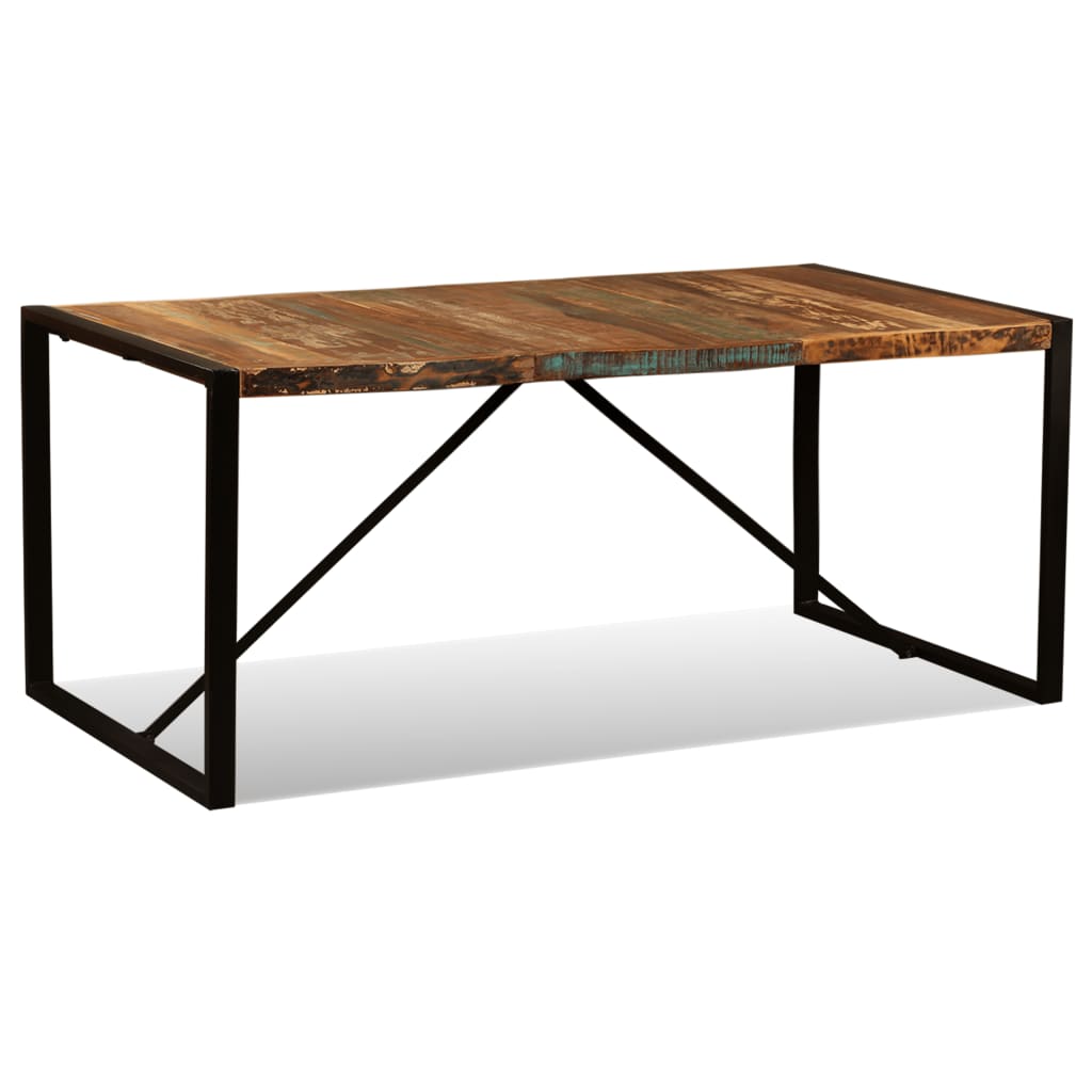 vidaXL Dining Table Solid Reclaimed Wood 180 cm 3