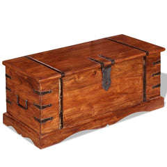 Storage Chest Solid Wood Brown 1