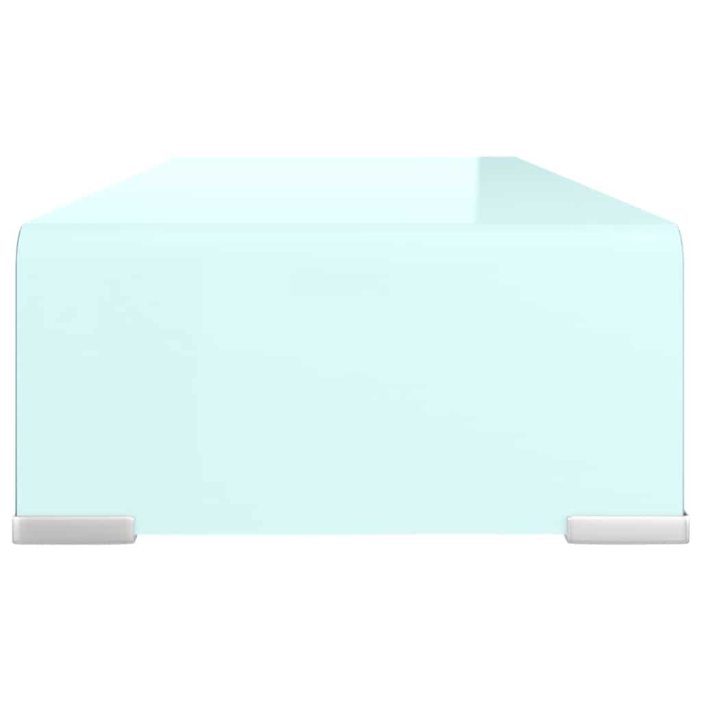 vidaXL TV Stand | Green | Tempered Glass, Plastic | 60x25x11 cm | TV Stand 4