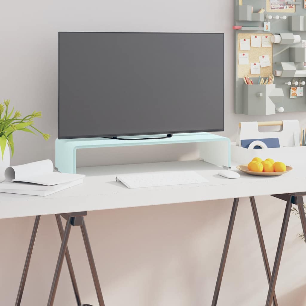 vidaXL TV Stand | Green | Tempered Glass, Plastic | 60x25x11 cm | TV Stand 1
