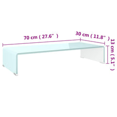 vidaXL Tv Stand | Green | Glass | Medium |  Durable  | Tv Stand | Rectangular 6