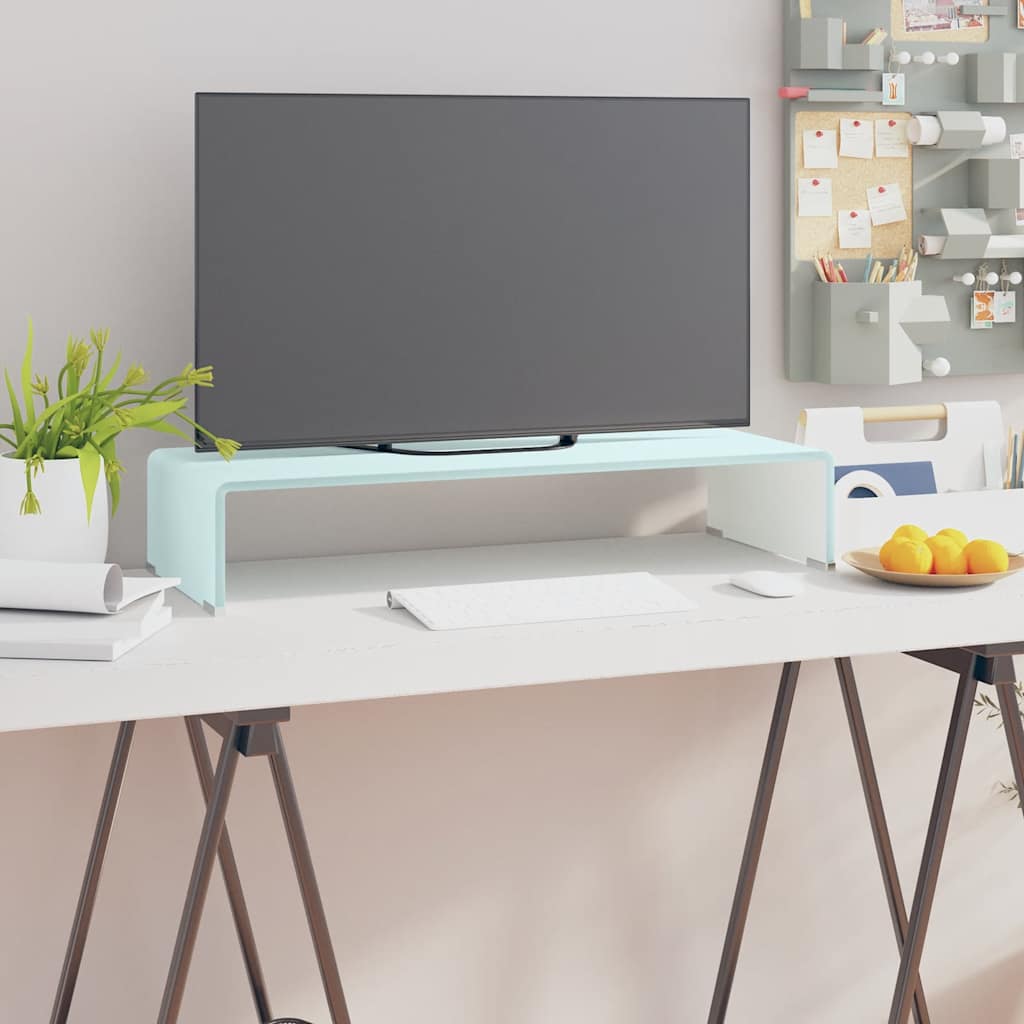vidaXL Tv Stand | Green | Glass | Medium |  Durable  | Tv Stand | Rectangular 1