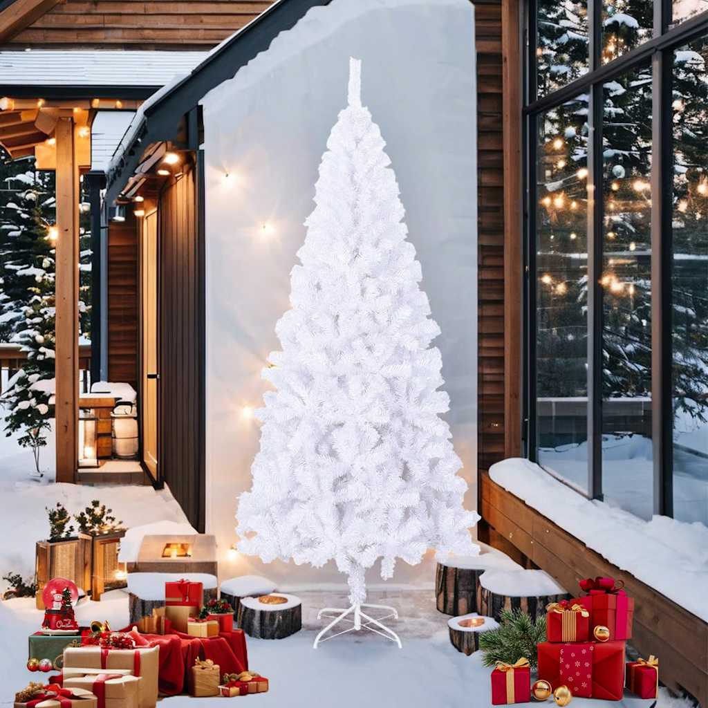 Artificial Christmas Tree 240 cm White 240 x 120 cm