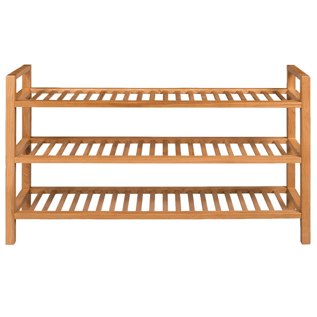 vidaXL Shoe Rack | Solid Oak Brown | Solid Oak Wood | Large | Shoe Rack 2