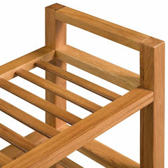 vidaXL Shoe Rack | Solid Oak Brown | Solid Oak Wood | Large | Shoe Rack 4