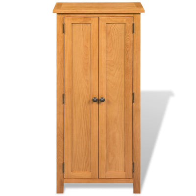 Storage Cabinet 50x22x122 cm Solid Oak Wood