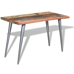 vidaXL Dining Table Solid Reclaimed Wood 120x60x76 cm 1