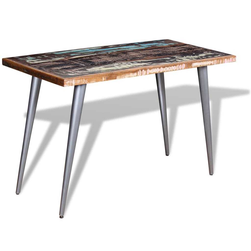 vidaXL Dining Table Solid Reclaimed Wood 120x60x76 cm 3
