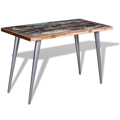 vidaXL Dining Table Solid Reclaimed Wood 120x60x76 cm 3