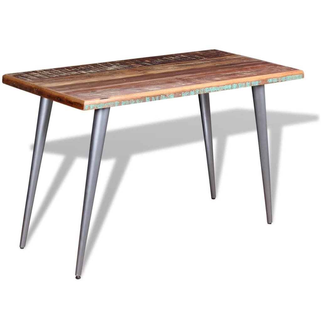 vidaXL Dining Table Solid Reclaimed Wood 120x60x76 cm 4