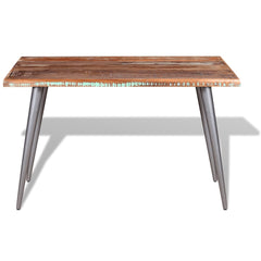 vidaXL Dining Table Solid Reclaimed Wood 120x60x76 cm 6