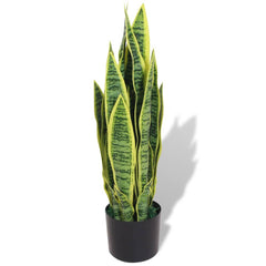 vidaXL Fake Plant | Green | Plastic and iron wire, Real wood | 65 cm tall 1