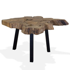 244550 vidaXL Coffee Table Genuine Teak 80x70x38 cm 2