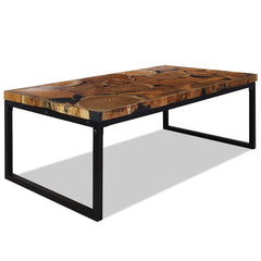 244551 vidaXL Coffee Table Teak Resin 110x60x40 cm 1