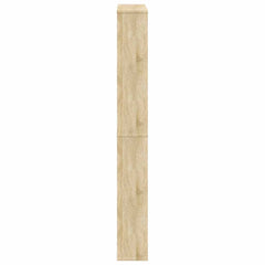 vidaXL Shoe Rack | Oak | Engineered wood, Mirror | 63x17x134 cm | Shoe Rack 5