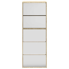 vidaXL Shoe Cabinet | Oak | Engineered wood, mirror | Medium | Shoe Cabinet 4