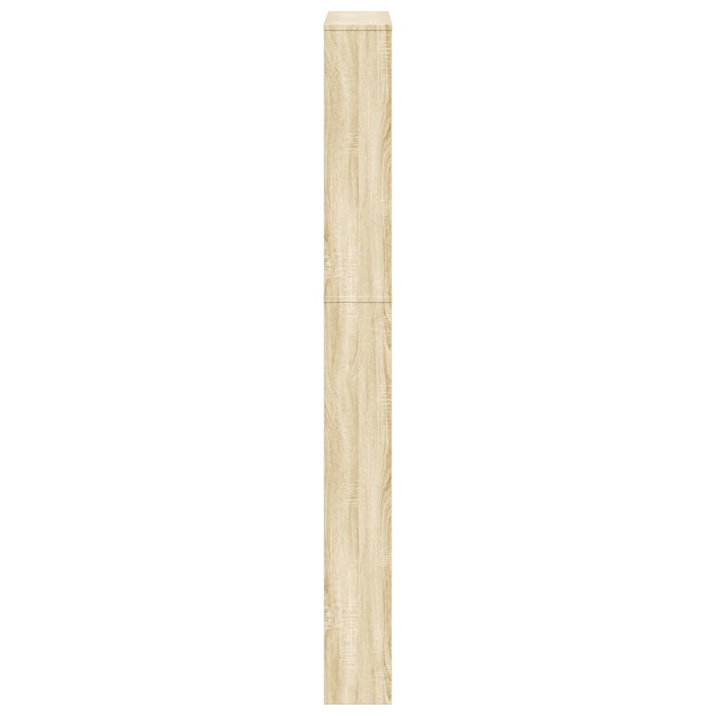 vidaXL Shoe Cabinet | Oak | Engineered wood, mirror | Medium | Shoe Cabinet 5