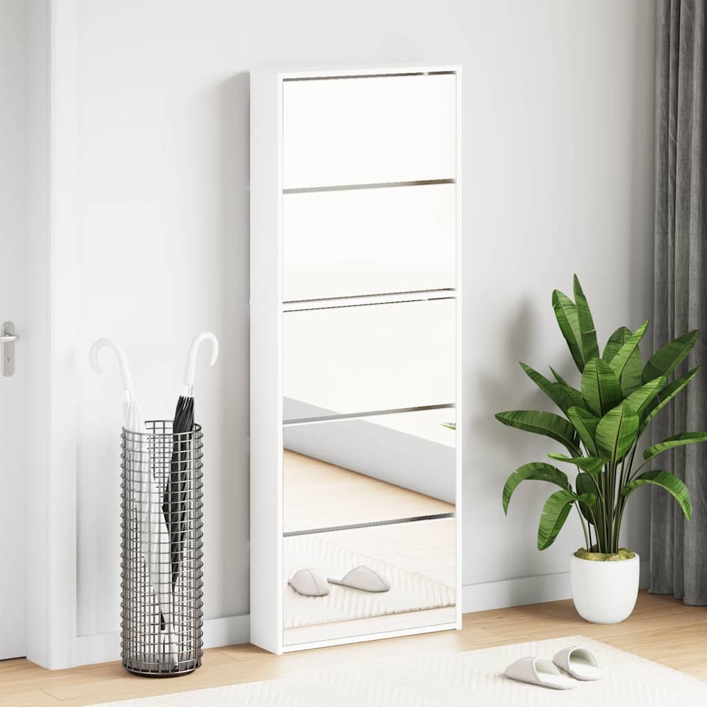 vidaXL Shoe Rack | White | Engineered Wood | Large | Shoe Rack | Rectangular 1