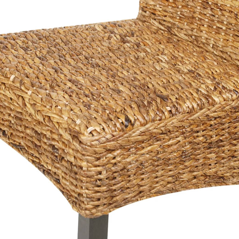 Dining Chairs 6 pcs Abaca and Solid Mango Wood