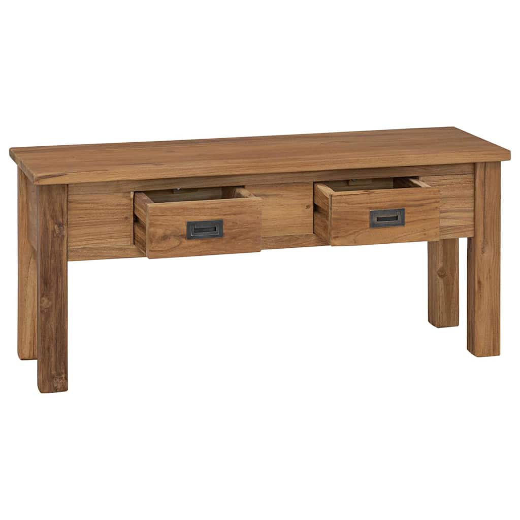 244486 vidaXL Hall Bench Solid Teak 90x30x40 cm 3