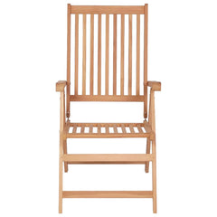 Reclining Folding Chairs Solid Teak Wood 2