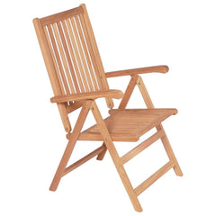 Reclining Folding Chairs Solid Teak Wood 2