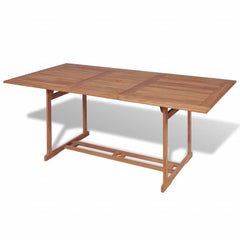 43034 vidaXL Garden Table 180x90x75 cm Solid Teak Wood 1