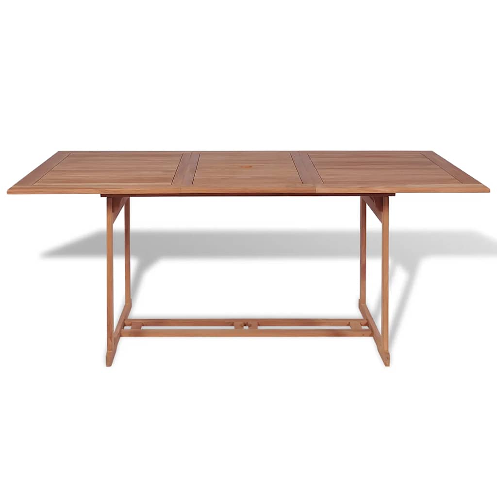 43034 vidaXL Garden Table 180x90x75 cm Solid Teak Wood 2
