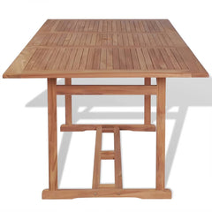 43034 vidaXL Garden Table 180x90x75 cm Solid Teak Wood 3