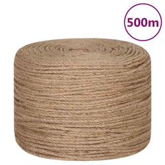 Rope 100% Jute Natural Length 500 m 6 mm