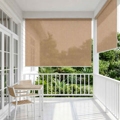 Outdoor Roller Blind 145(W)x140(H) cm Beige, image 3