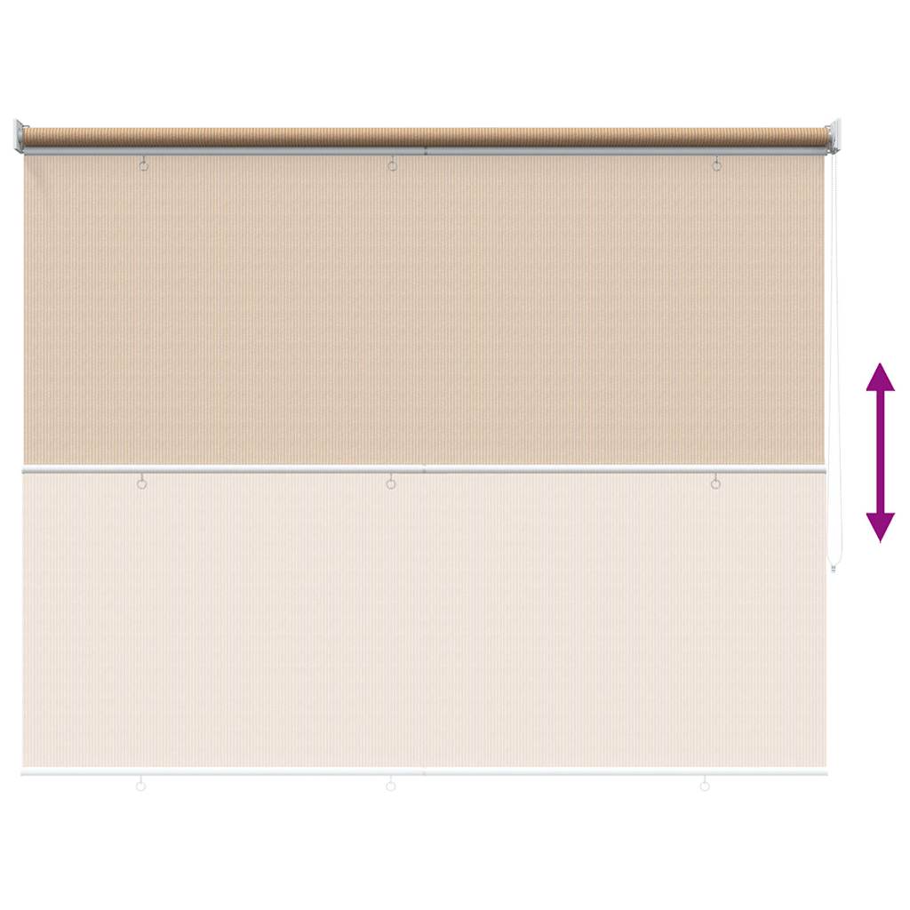 vidaXL Outdoor Roller Blind 125(W)x230(H) cm Beige 4
