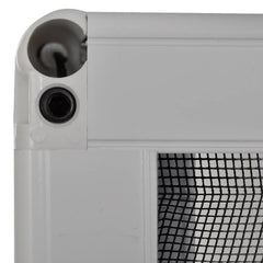 Plisse Insect Screen for Windows Aluminium White 120 cm