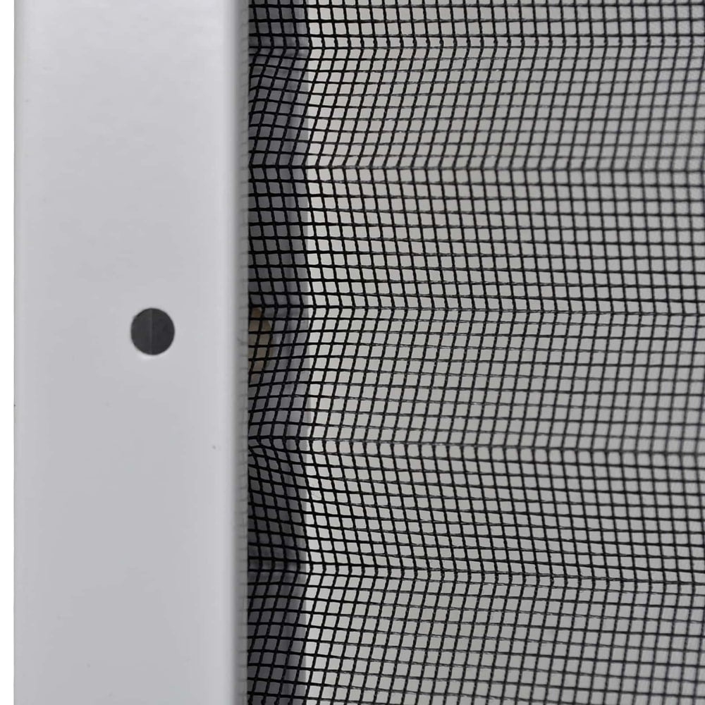 Plisse Insect Screen for Windows Aluminium White 120 cm