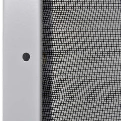 Plisse Insect Screen for Windows Aluminium White 120 cm