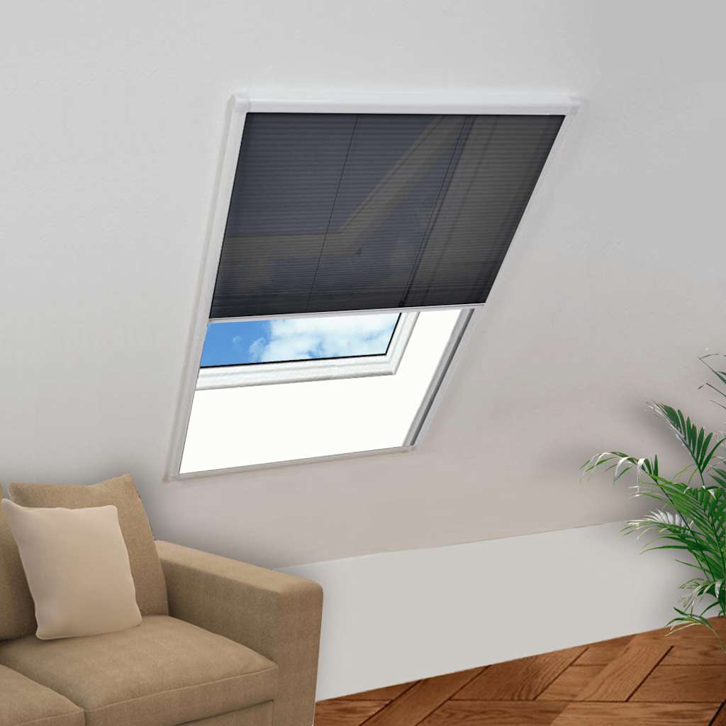 vidaXL Plisse Insect Screen for Windows Aluminium 80x120 cm 1