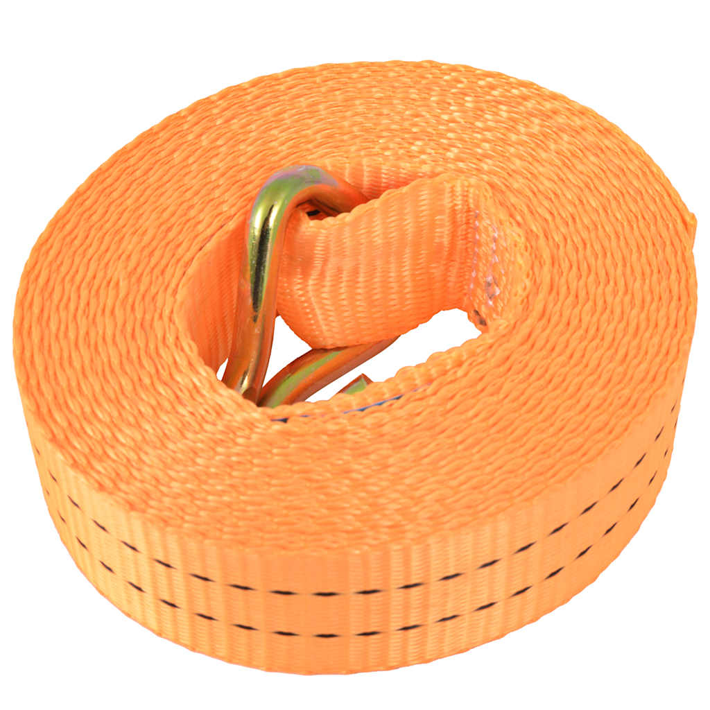 vidaXL Ratchet Tie Down Straps 4 pcs 1 Tonnes 6mx38mm Orange 3