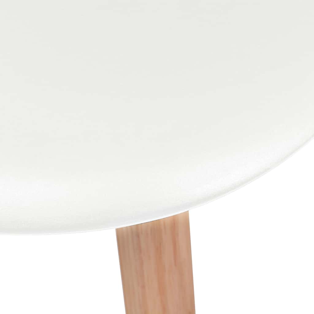 vidaXL Dining Chairs 6 pcs White Plastic 5