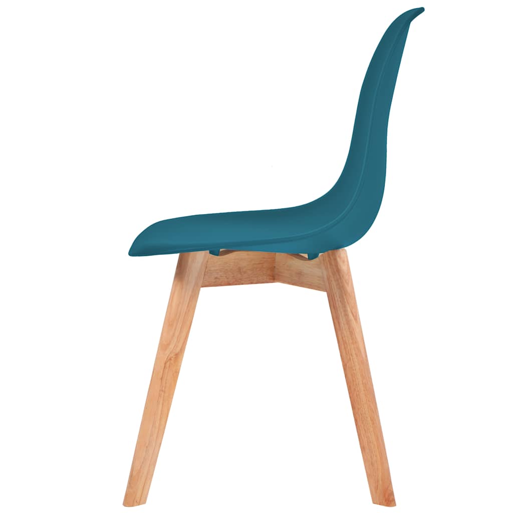 vidaXL Dining Chairs 2 pcs Turquoise Plastic 4