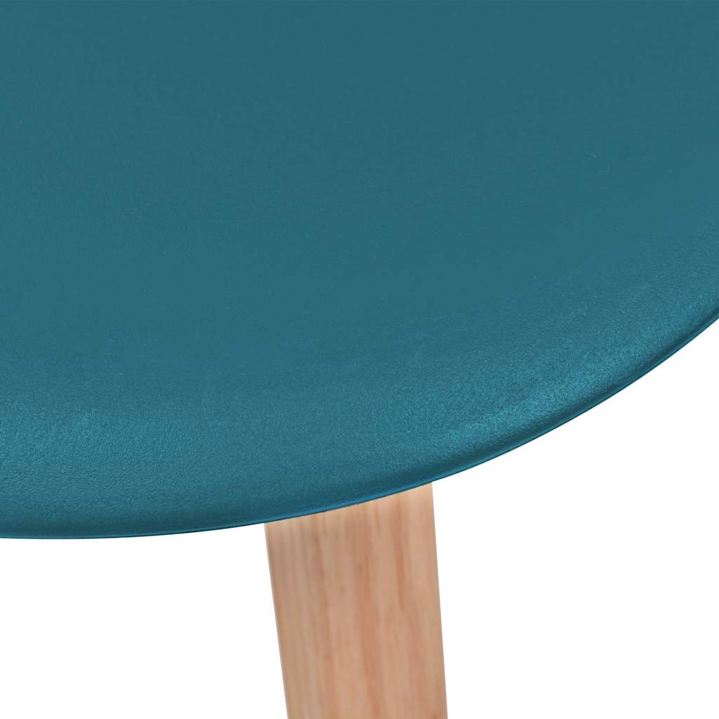 vidaXL Dining Chairs 2 pcs Turquoise Plastic 5