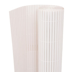 vidaXL Double-Sided Garden Fence 90x500 cm White 1
