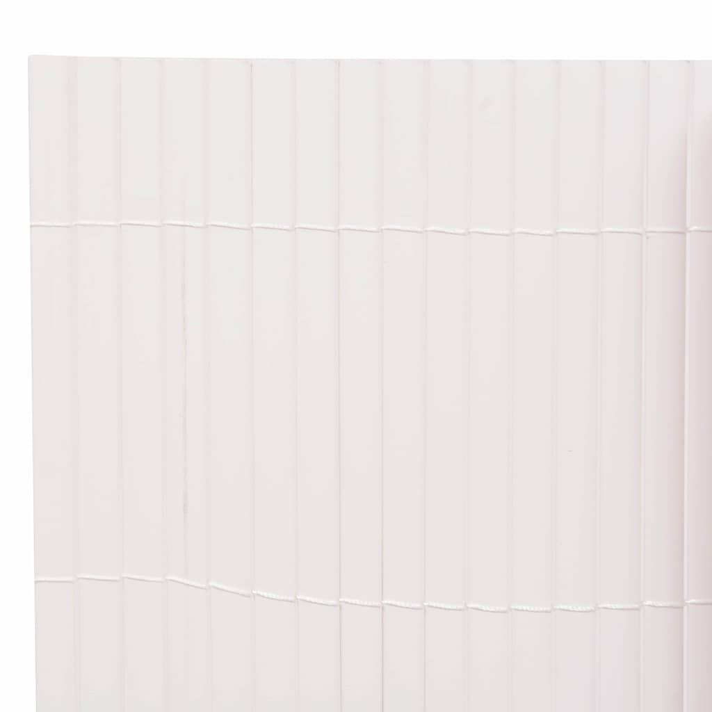 vidaXL Double-Sided Garden Fence 90x500 cm White 3