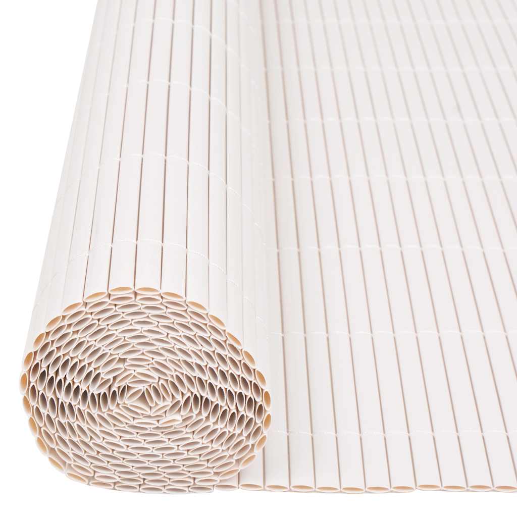 vidaXL Double-Sided Garden Fence 90x500 cm White 5