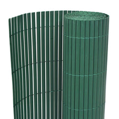 vidaXL Double-Sided Garden Fence PVC 90x500 cm Green 1
