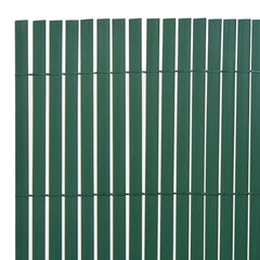 vidaXL Double-Sided Garden Fence PVC 90x500 cm Green 3