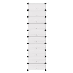 vidaXL Shoe Organiser | White | Plastic panels, Steel frames | Shoe Organiser 3