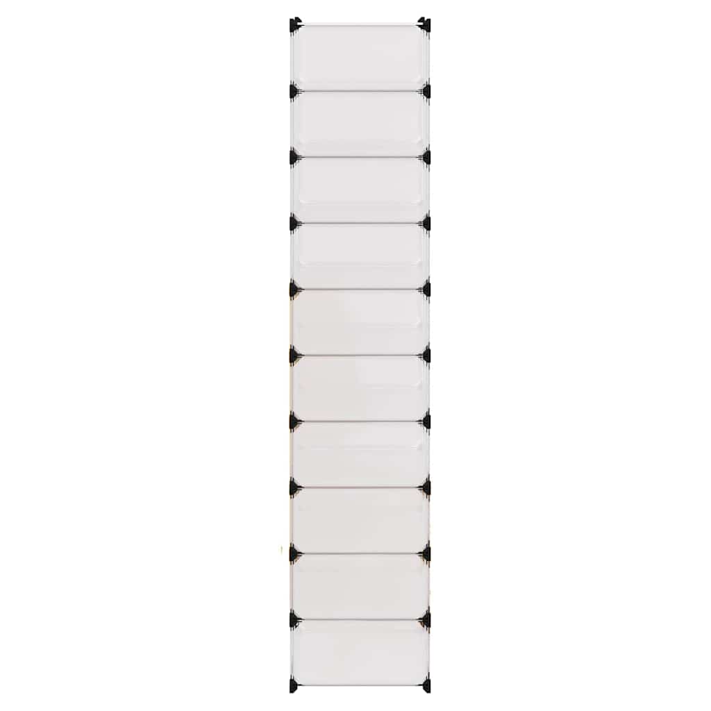 vidaXL Shoe Organiser | White | Plastic panels, Steel frames | Shoe Organiser 4