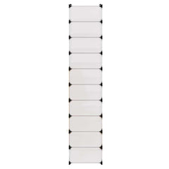 vidaXL Shoe Organiser | White | Plastic panels, Steel frames | Shoe Organiser 4