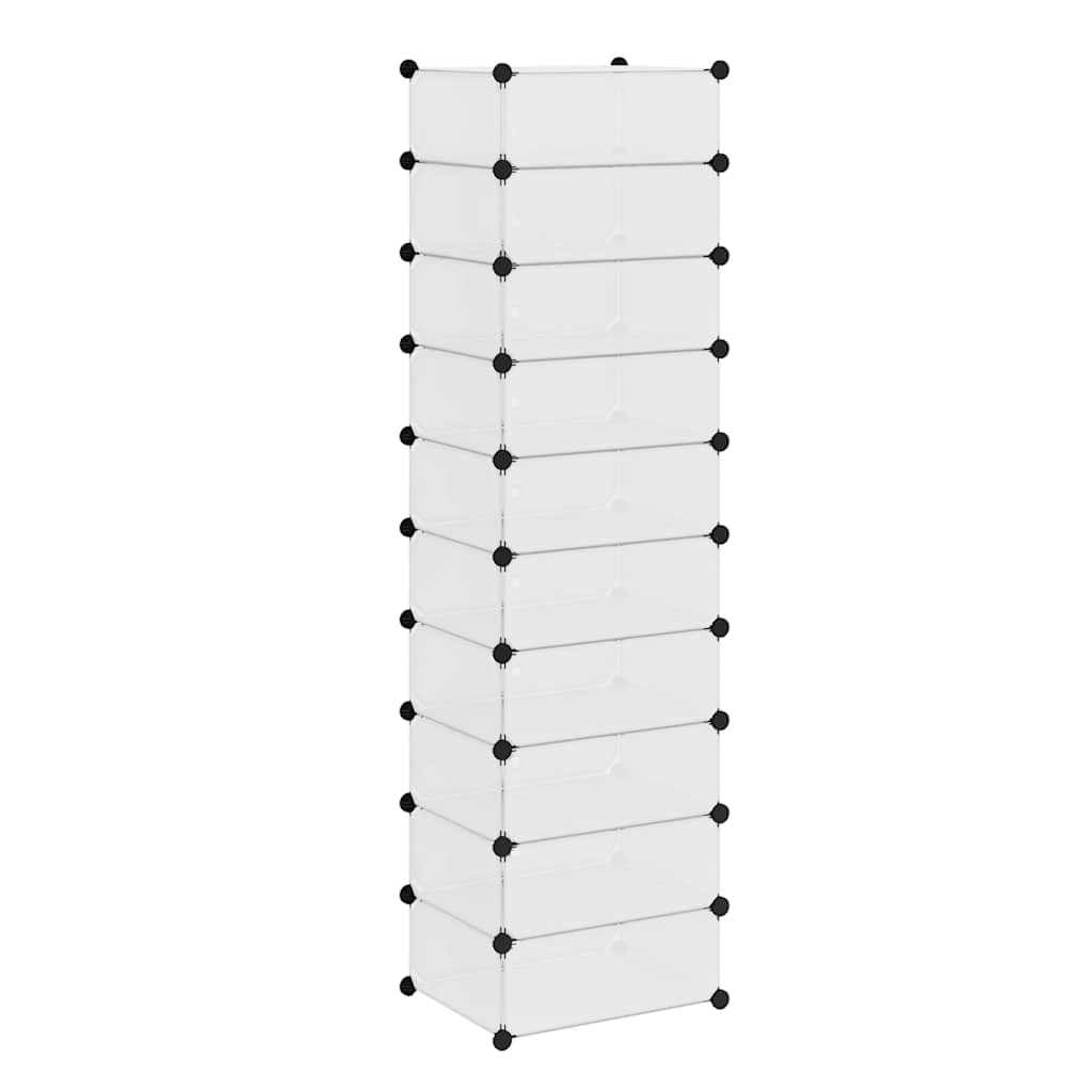 vidaXL Shoe Organiser | White | Plastic panels, Steel frames | Shoe Organiser 5